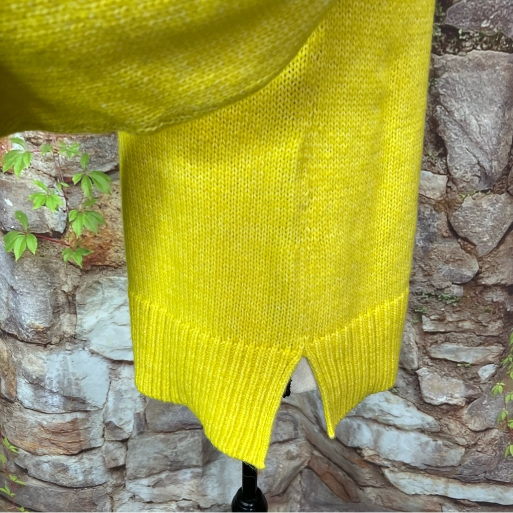 LOFT Cozy Cabincore Yellow Fair Isle Turtleneck Sweater, XS - Picture 5 of 10